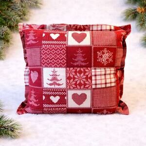 STOF France Oversized Christmas Pillow – 100% Cotton (20” x 20”)